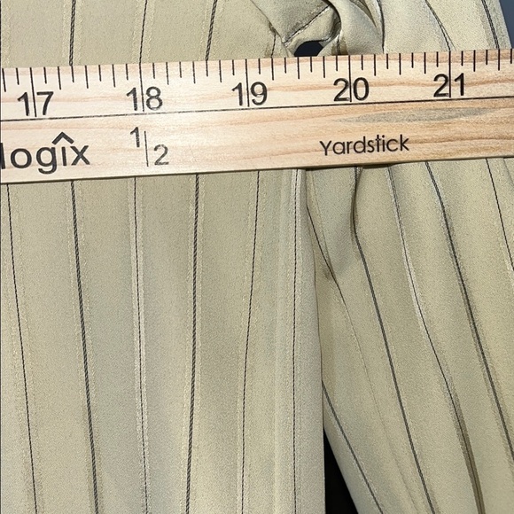 Böhme Light Tan Striped Blouse - Picture 7 of 8